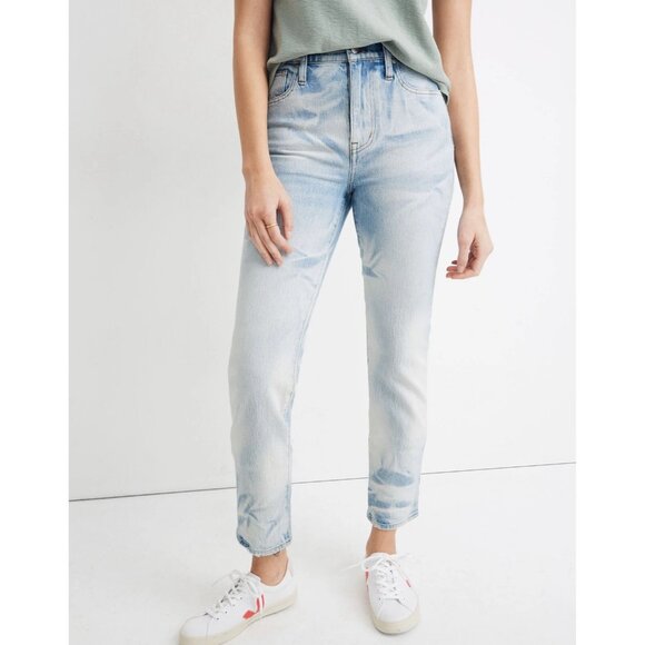 Madewell Jeans Size 27 The Perfect Vintage Jean in Tonal Tie Dye Edition Bleach - Picture 1 of 13